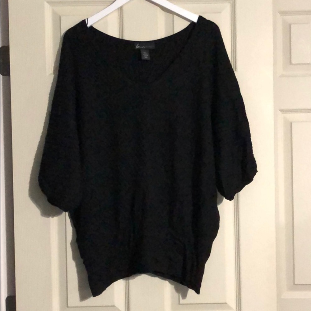 Thick black sweater. 22/24